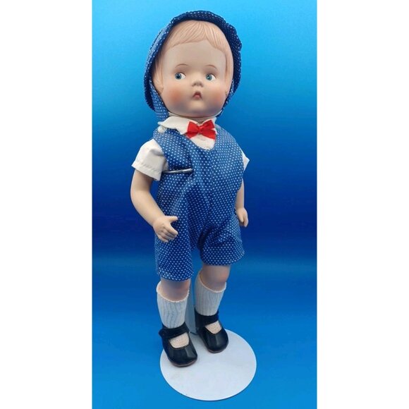 Vintage 1992 Effanbee Porcelain Doll Patsy Boy 15" Limited Edition MP 101 LE 500 - Picture 2 of 4